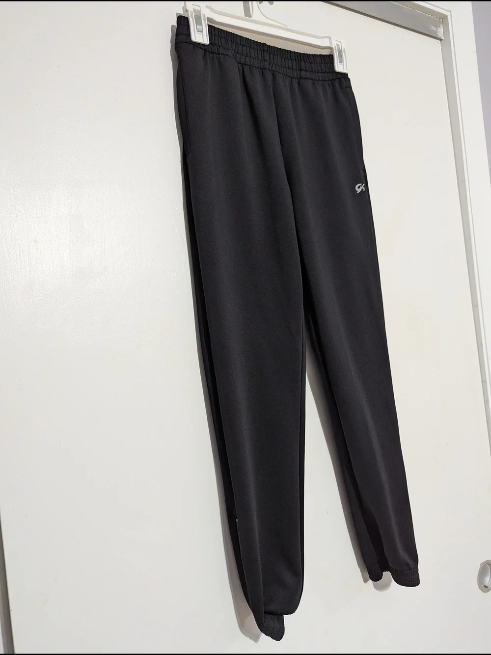 GK Black Athletic Sweatpants joggers with Small Logo